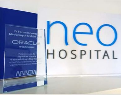 wyroznienie dla szpitala na klinach za pierwsze w polsce wdrozenie oracle cloud w prywatnym sektorze medycznym